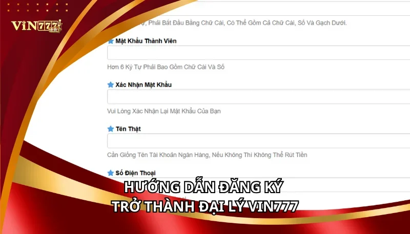 Đại Lý Vin777 - Hợp Tác Kinh Doanh, Thu Nhập Đột Phá 2025 6 Hướng dẫn đăng ký trở thành đại lý Vin777