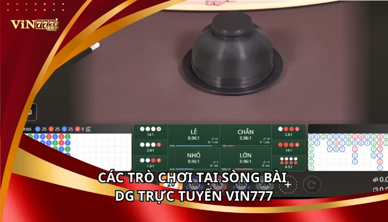 Sòng Bài DG Trực Tuyến Vin777 - Trải Nghiệm Casino 5 Sao 6 Các trò chơi tại sòng bài DG trực tuyến Vin777